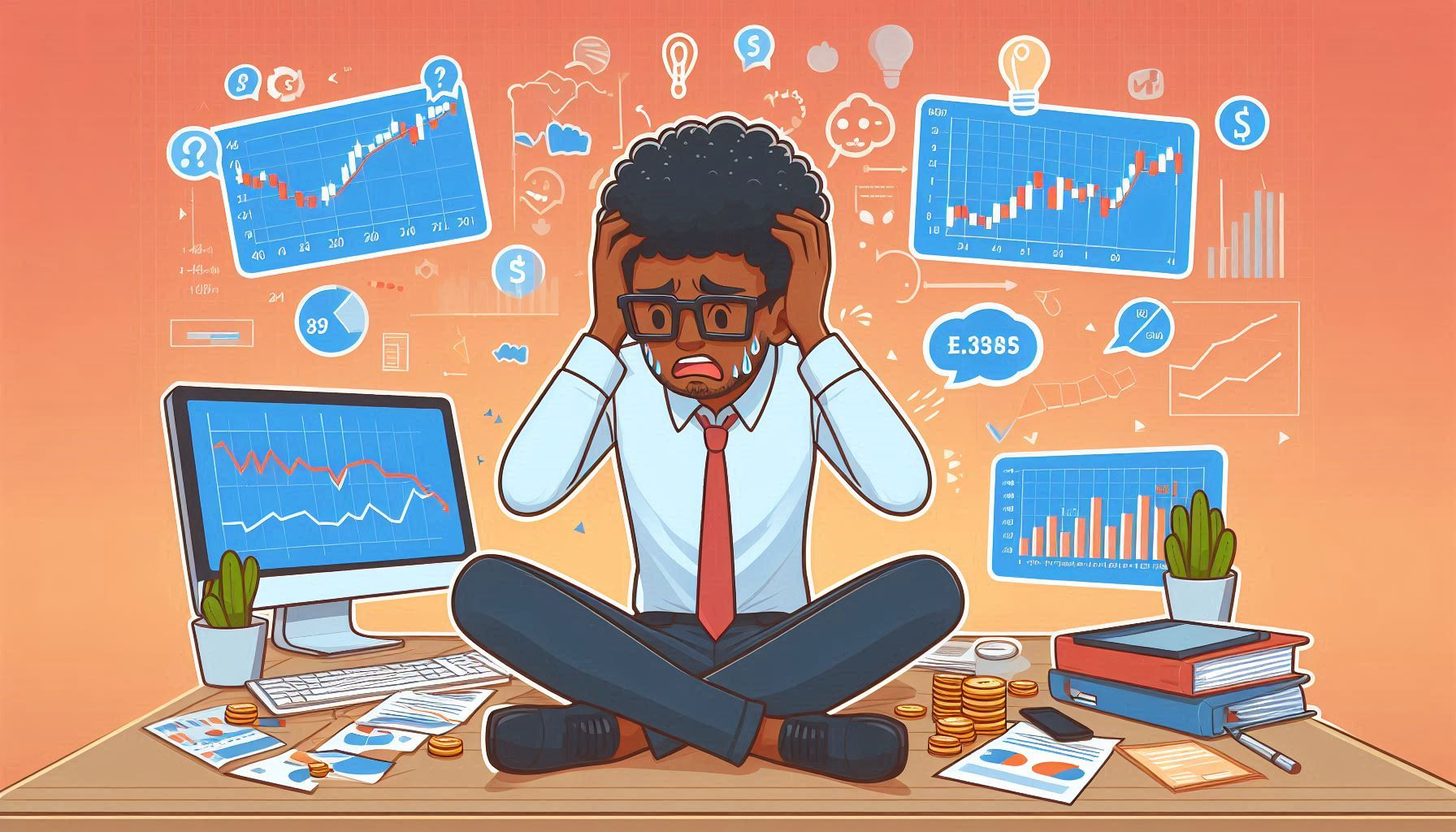 A person tensed because of not being able to fully understand and use Algo Trading Productively
