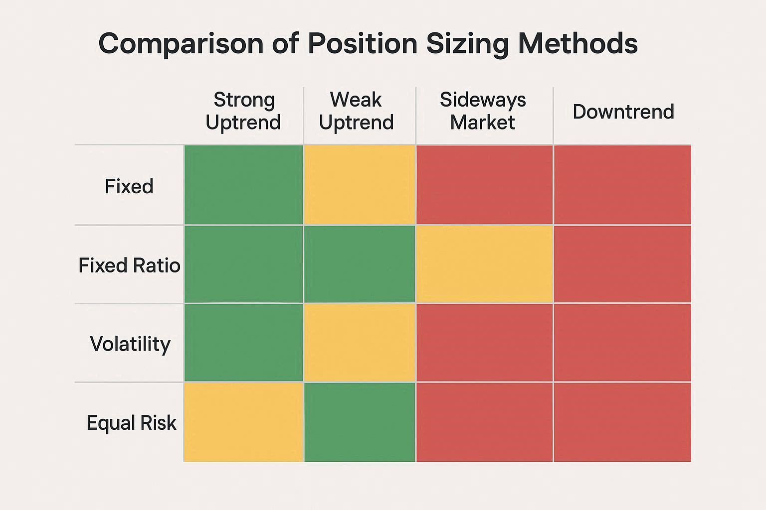 table about the techniques