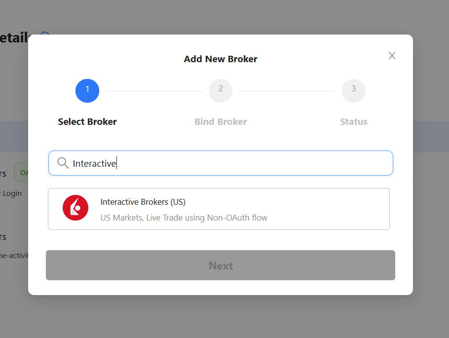 Click to enlarge or Ctrl+Click to open in a new tab Interactive Broker Selection