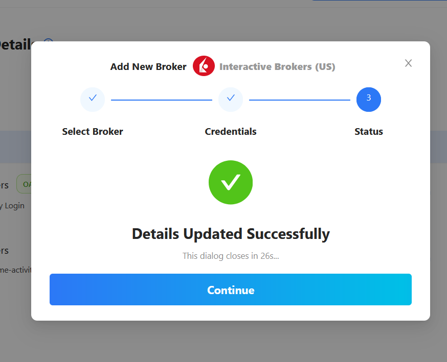 Click to enlarge or Ctrl+Click to open in a new tab Interactive Brokers Success Screen